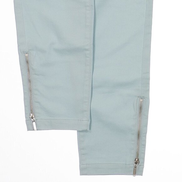 Kate & Mallory Jeans Pants 6 Ankle Ice Blue Ankle Zip Mid Rise Stretch 29x25.5 - Picture 5 of 10